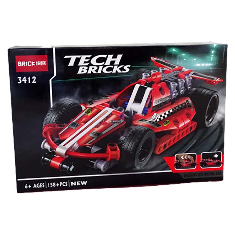 لگو ساختنی BRICKS مدل DAZZLING RED RACING CAR 3412
