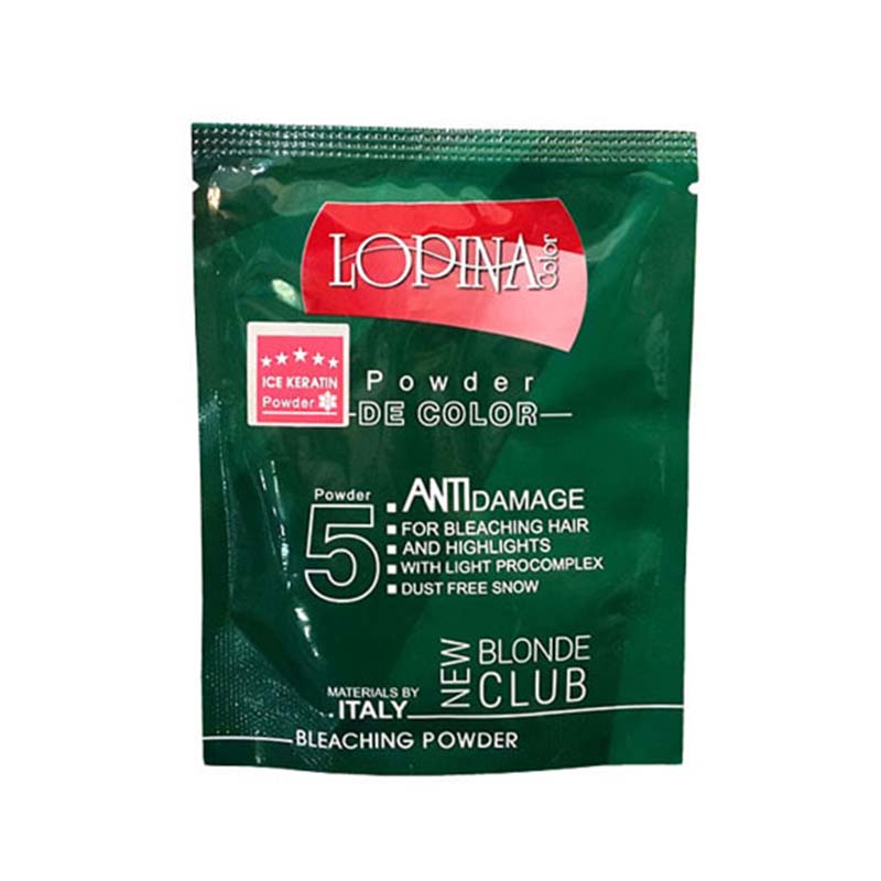 پودر دکلره لوپینا مدل آیس کراتین حجم 30 گرم (ساشه ای)