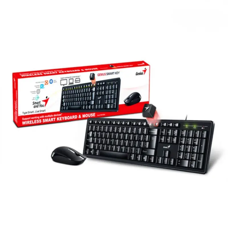 کیبورد و ماوس بیسیم جنیوس مدل Smart KM-8200 با حروف فارسی 14 کیبورد و ماوس بیسیم جنیوس مدل Smart KM-8200 با حروف فارسی