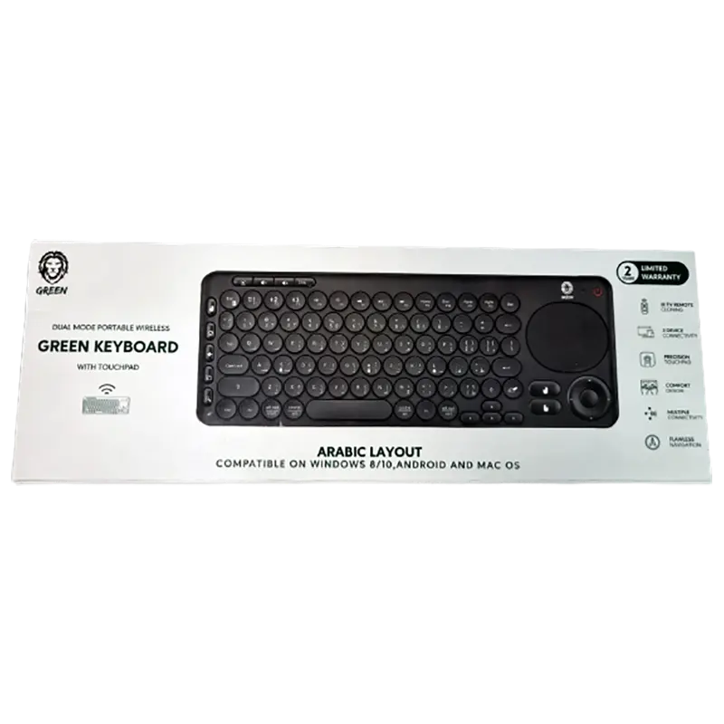 کیبورد گرین مدل Green keyboard with touchpad