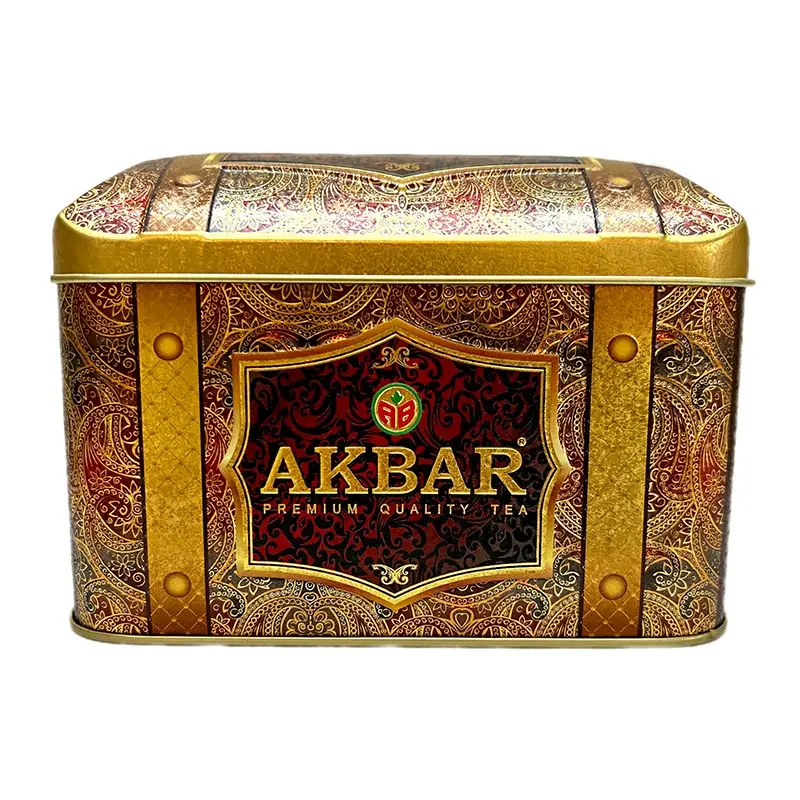 چای اکبر صندوقی توت فرنگی قوطی
