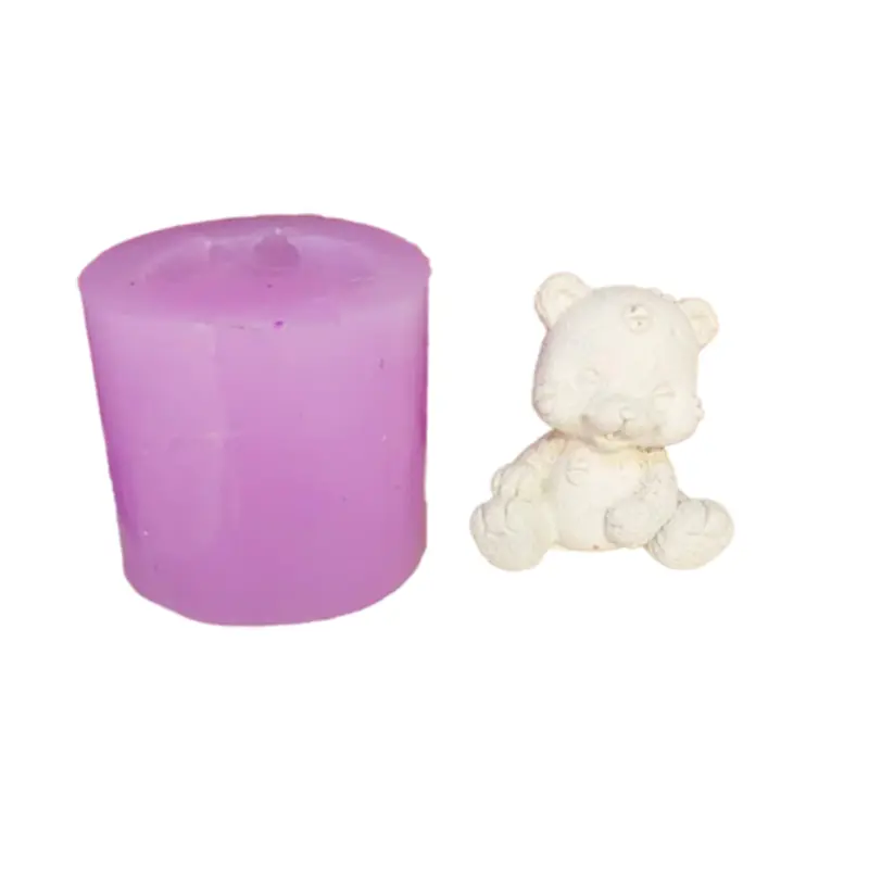 قالب سیلیکونی تدی خرسه با طرح بوسه مناسب برای شمع ، صابون و گیفت
