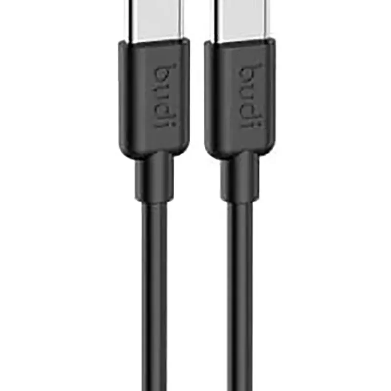 کابل تبدیل budi مدل DC253TT12BS طول 1.2 متر type c به type c