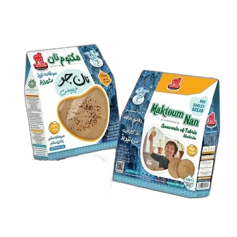نان جو مکتوم نان با بسته بندی صادراتی 200 گرمی