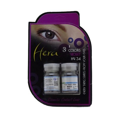 لنز چشم هرا (Hera) بنفش سه رنگ شماره HV34