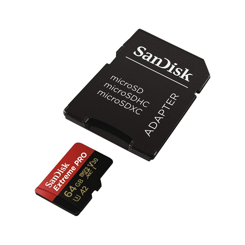 کارت حافظه microSDXC سن دیسک مدل Extreme PRO کلاس A2 استاندارد UHS-I U3 سرعت 170MBps ظرفیت 64 گیگابایت به همراه آداپتور SD 13 کارت حافظه microSDXC سن دیسک مدل Extreme PRO کلاس A2 استاندارد UHS-I U3 سرعت 170MBps ظرفیت 64 گیگابایت به همراه آداپتور SD
